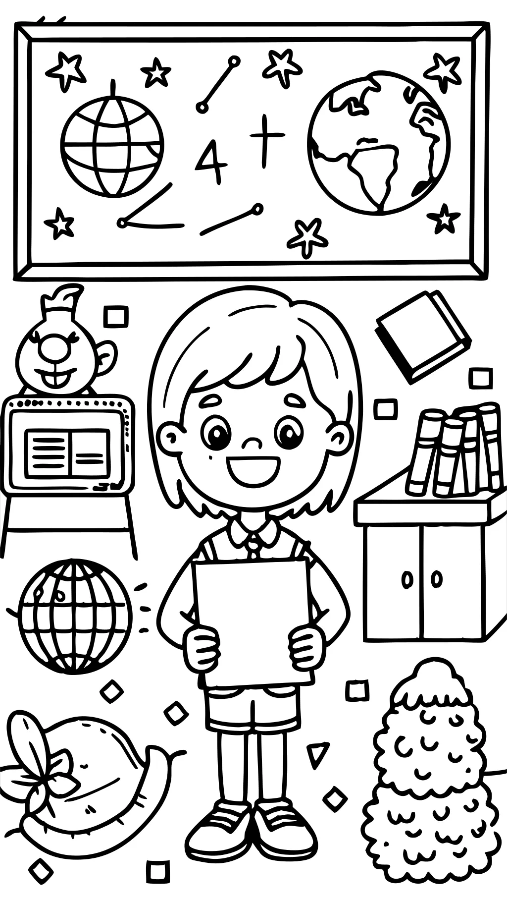 first grade coloring pages